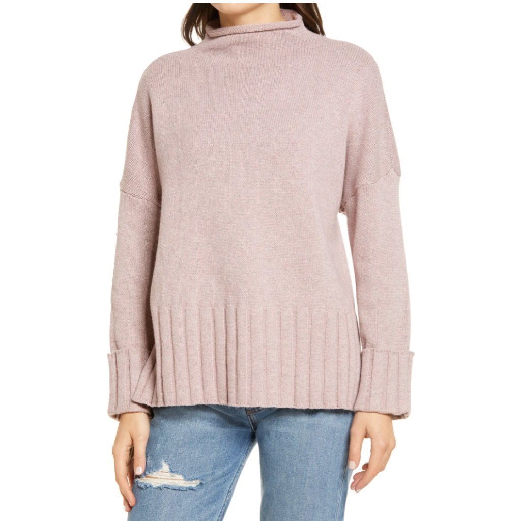 Madewell Glenmoor Mockneck Sweater Nwt